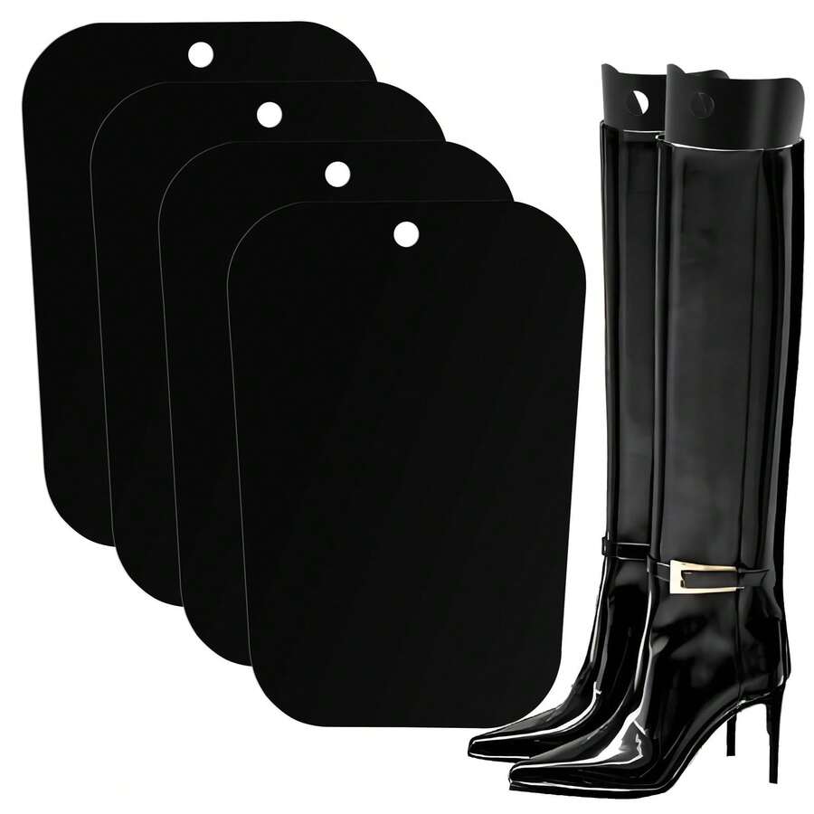 10pcs Boot Shaper Inserts, Black Tall Boot Shapers, Maintain Boot Shape For Men And Women