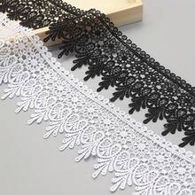1 Yard Of Non-Elastic Embroidered Lace Trim, Accessories For Curtains, Tablecloths, Slippers, Bridal Clothing, DIY Sewing Crafts BGJF - 白色 - 查看 1