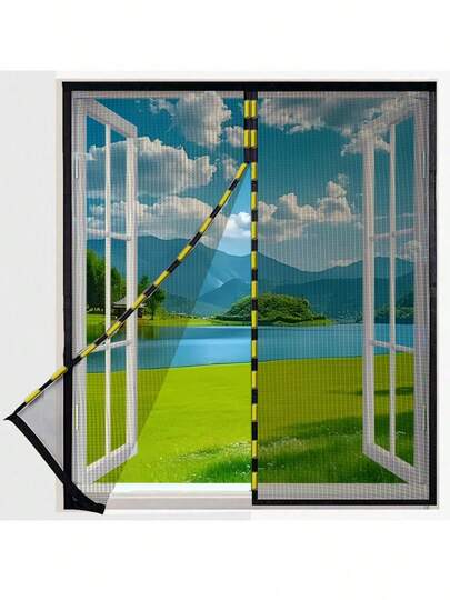 Cửa sổ lưới chống muỗi màu đen, cửa lưới chống muỗi từ tính, cửa lưới chống muỗi vô hình có thể tháo rời dùng trong gia đình, đặc biệt thích hợp cho ban công và phòng ngủ.