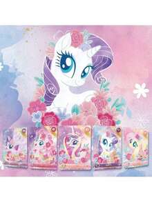 Hasbro Set de tarjetas coleccionables de la Princesa Luna de My Little Pony, adecuado para decoración interior y exhibición en el escritorio, con patrones de tarjetas aleatorios - Multicolor - Ver 9