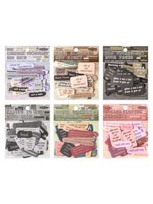 50张/包 英文贴纸，适用于剪贴簿、手账贴纸 - YFYC - 查看 11