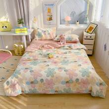 1 pièce Couette/couverture d'air conditionné à motif floral, style minimaliste moderne et mignon. Rembourrage en fibre de polyester, tissu doux et respirant, non collant. Idéal pour la chambre d'été, la maison, le dortoir, l'hôtel, la sieste. Lavage machine. - Période de floraison - Voir 2
