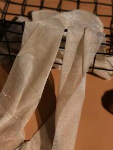 1件装优雅透明高腰亮片细节连裤袜 - 超薄、弹力十足、性感女士紧身裤 - 杏色 - 查看 6