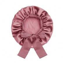 ZTZI 1pc Luxury Satin Hair Bonnet With Bow - Soft Silk Sleep Cap For Protecting Curly & Natural Hair - AA1pc Bow-tie Round Hat - View 37