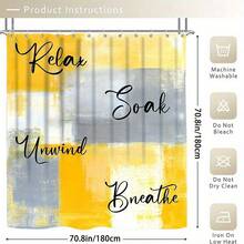 1/4pcs Bathroom Set - Complete Set With Graffiti Print Pattern, Elegant Modern Design For Home Decor, Bath Curtain, Full 4pcss Toilet Seat Cover, Easy To Install, Includes 12 Durable Hooks - The Perfect Gift For Friends And Family - B - View 8