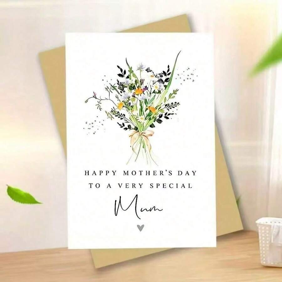 母亲节快乐！一张精美的贺卡，非常适合这个节日。一张精心设计的母亲节贺卡。妈妈，我爱你。 - A - 查看 1