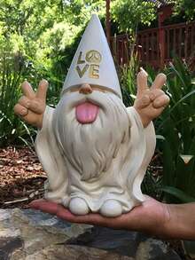 Shiny Rock 'n' Roll George And The Zen Frog – This Garden Gnome Perfectly Blends Peace, Tranquility, And Rock 'n' Roll To Add A Touch Of Magic To Your Wonderland Garden. - Multicolor - View 6