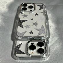 1 chiếc ốp lưng TPU trong suốt chống sốc, họa tiết ngôi sao gradient màu xám, chất lượng cao, phù hợp với các dòng máy Apple 17/17Pro/17Promax/16/16Plus/16Pro/16ProMax/15/15Plus/15ProMax/14/14Plus/14Pro/14ProMax, 13/13Pro/13ProMax, 12/12Pro/12ProMax, 11/11Pro Max - Nhiều màu - Xem 2