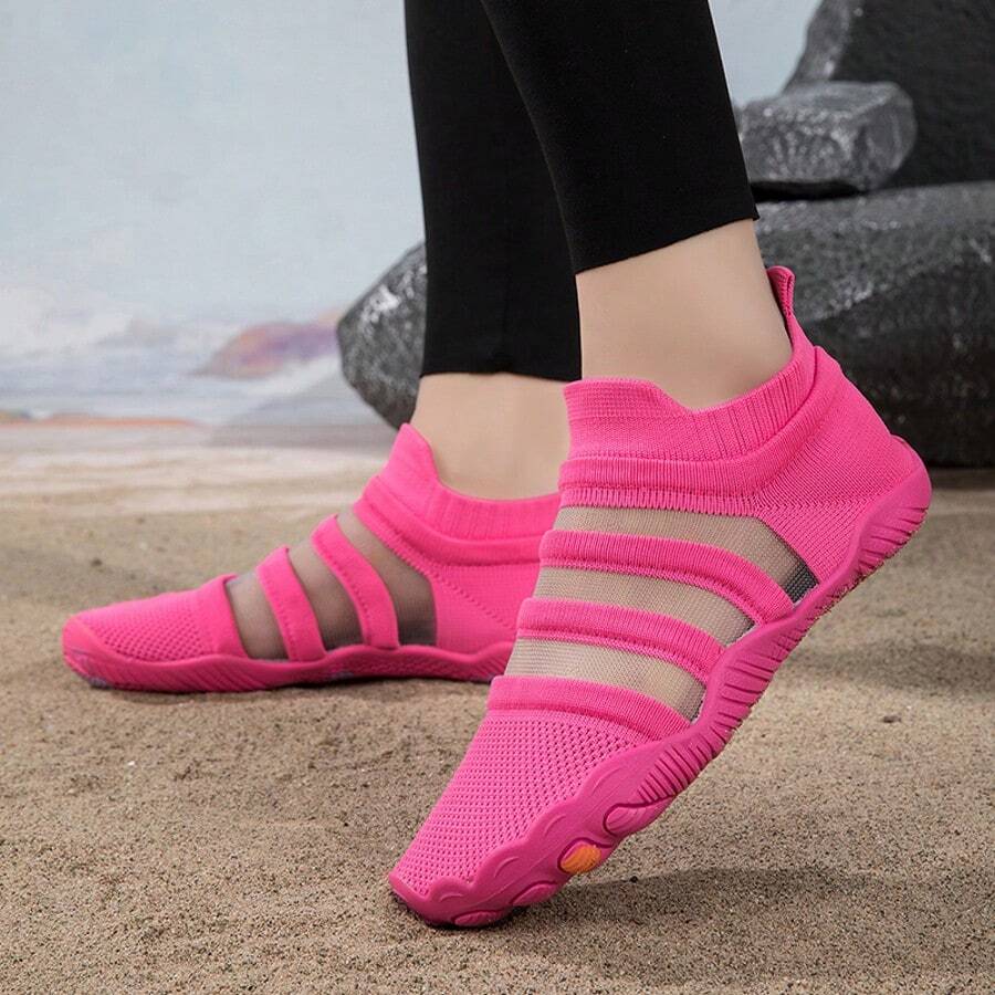 男女通用休闲鞋、健身鞋、泳鞋、沙滩鞋 - 粉色 - 查看 1