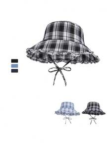 1pc Women's Large Brim Sun Visor Hat, Summer Outdoor Wide Brim Bucket Hat For Sun Protection - Bucket Hat - View 10