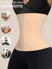 1 Pc Waist Trainer Body Shaper Tummy Slimming Body Shapers Women Corset Women Shapewear Woman Shapewear Women Tummy Control Comfortable Girdle - 杏 - 查看 3