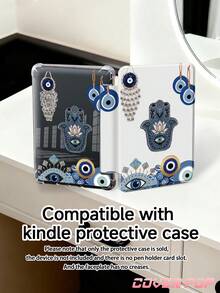 Eye Of The Demon Pattern Tablet Case Compatible With IPad Air 11-Inch M3 2025 / M2 2024, Air 5th Generation 2022 , (A16) 11 Inch 11th Generation 2025,Compatible With Samsung Galaxy Tab,Kindle Paperwhite 12th Gen 2024, Clear Back ,Fashion Pattern Protective Case,Autlueomatic Sleep And Wake-Up Function, Airbag Protection, Suitable For Gifts And Office Use - Multicolor - View 8