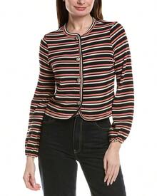 CeCe Elastic Cuff Knit Cardigan - 黑色 - 查看 2