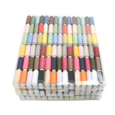50 Colors Sewing Thread Set, Polyester Sewing Threads Kit For Sewing, Crafting, DIY - Ideal For Sewing Enthusiasts And Beginners
