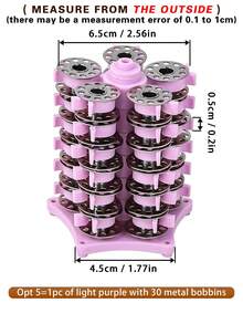 1pc Spool-Shaped Storage Box Or Set With Storage Tower And Spools, Creative And Practical Design To Store Regular Plastic Or Metal Sewing Machine Bobbins, Multifunctional Bobbin Holder Sewing Accessory - A - View 18