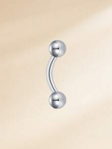 14G Belly Button Rings Eyebrow Belly Piercing Jewelry,Belly Rings 316L Stainless Steel Eyebrow Rook Piercing Jewelry, Vertical Labret Eyebrow Rings, Daith Tragus Cartilage Rook Earrings, Snug Curved Barbell 16G For Women Men - Light Sphere Version - View 3