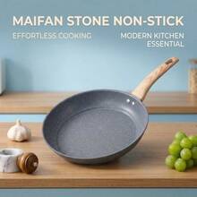 Maifanshi 不粘煎锅，适用于煎饼、煎蛋、煎牛排，适用于电磁炉，无烟炊具 - 查看 5