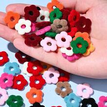 5/10pcs 19mm Colourful Resin Hollow Out Large Flower Beads, Flocked Spaced Beads For Jewelry Making Bracelet Necklace Earrings Hairpin DIY Mobile Phone Chain Keychain Pen Bead Craft - Random Color - View 2