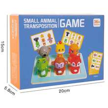 Children's Cognitive Animal Swap Game, Wooden Matching Puzzle Toy, Fun Parent-Child Gift - Multicolor - View 10