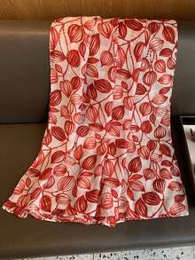 1 件柔和叶子箔印围巾/披肩 - 彩色 - 查看 6