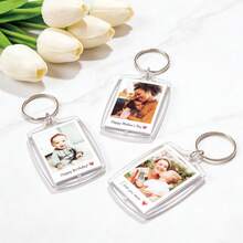Móc khóa acrylic in ảnh và chữ theo yêu cầu, móc khóa cá nhân hóa, móc khóa đôi, móc khóa ảnh, quà tặng ngày Valentine, quà sinh nhật, quà kỷ niệm, quà tặng cặp đôi - Móc khóa ảnh - Xem 5