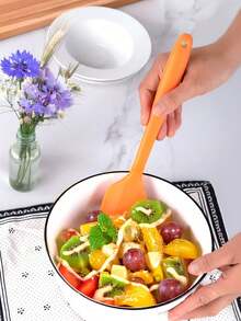 Silicone Scraper, Mini Cake Spatula, Baking Tool, Kitchen Utensil, Heat-Resistant Baking Scraper, Mixing Baking Tool - For Cooking, Baking And Spreading - Holiday Party Birthday Cake Baking Tool - Multicolor - View 5