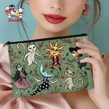 'S Whimsical Animal Pattern Multifunctional Travel Makeup Bag, Emergency Snack Pouch, Durable Zip Storage Bag, Machine Washable Minimalist Design, Suitable For Toiletries, Ideal For Travel, Vacation, Business, Fitness, And Camping - 1 cái - Xem 4