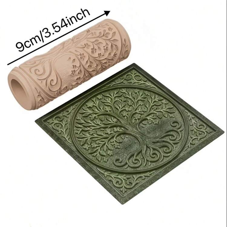 Bộ dụng cụ làm gốm họa tiết hoa và cây mùa xuân & hè | Họa tiết hoa, cây và cành, lý tưởng để làm khuyên tai, mặt dây chuyền, đồ trang sức thủ công ngày lễ và tác phẩm nghệ thuật, được thiết kế dành cho nghệ sĩ, dụng cụ làm gốm. - Màu be - Xem 10