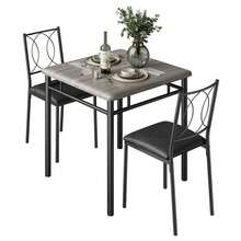 Dining Table & Chair Sets - Gris Table + 2 Chairs - View 9