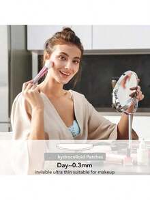 540+72片祛痘贴、疤痕遮盖贴、透明圆形疤痕遮盖贴纸，多功能设计，有效遮盖身体各部位的疤痕和瑕疵（仅用于遮盖疤痕）（非美容用途） - 查看 6