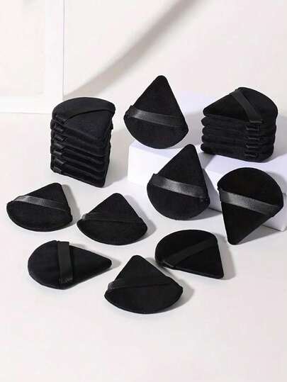 100/50/15/5個 再利用可能な三角形メイクスポンジ、マルチファンクション メイクツール ファンデーション、プライマー、BBクリーム、日焼け止め、CCクリーム、チーク用、ブラシの代替品、旅行や日常使いに最適、メイクアクセサリー、バニティ、寝室の装飾、クリスマスギフト、ストッキングスタッファー、女性へのギフト