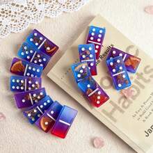 2pcs Resin Domino Mold, 28 Cavities Resin Cast Domino Silicone Mold, Epoxy Resin Mold, Suitable For DIY Domino Game, Pendant, Jewelry - Milky White/silicone - View 3