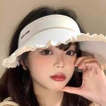 Japanese Sweet Lace Chiffon Wide Brim Hat, Protects Against Sun And UV Rays, Helps Make Face Look Smaller, New Style Ladies Sun Hat - One Size Fits All - View 4