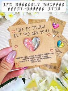 9 Sets/7 Sets/1 Set Of Heartwarming Resin Pocket Hug Cards - With Motivational Cards, Perfect For Birthdays, Weddings, Valentine's Day And Other Occasions - Thoughtful Mini Gifts, Conveying Encouragement And Greetings, Making It An Ideal Gift For Friends, Family And Guests - 多色的 - 查看 9