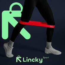 Set de 5 bandas de resistencia Lincky, bandas elasticas, para entretenamiento de fueza ideal para yoga, pilates, banda latex varios colores - Multicolor - Ver 6