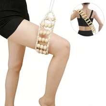 SilvaLex Wooden Massage Tool, Full Body Massager, Hand Massager, Leg Massager, Shoulder Massager, Neck Massager, Face Massager, Back Massager, Waist Massager, Full Body Muscle Massage, Multi-Functional Massage Tool For Different Body Parts, Body Relaxation Tool - Apricot - View 6