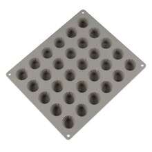 30-Cavity Mini Chocolate Silicone Mold | Cylinder Candy Pudding French Dessert Cupcake Baking Tool, Suitable For Christmas, Halloween, Thanksgiving, Mother's Day, Graduation Season - Grey - View 7