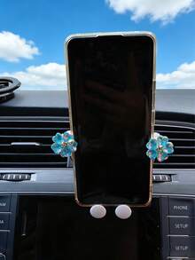 车载手机支架，爱车五瓣花车载支架，车载出风口支架，手机导航固定支架 - 彩色 - 查看 9