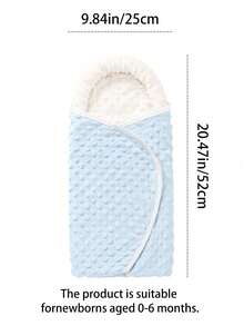 Newborn Swaddle & Baby Sleeping Bag - Soft & Warm Fleece Wrap, Essential Hospital Baby Swaddle, Skin-Friendly & Comfortable - Multicolor - View 3