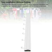 Wall Mounted Clothes Drying Rack 23.6 Inch Retractable Hidden Laundry Drying Mesh Net For Laundry Room Bathroom - A - View 9