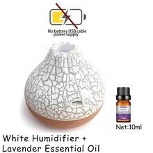 1 pieza Difusor de aroma eléctrico para el hogar, humidificador de dormitorio con luz nocturna, difusor de aromaterapia de niebla fría ultrasónica, adecuado para el hogar, dormitorio, yoga, oficina, Navidad y otras ocasiones - humidificador volcán - Ver 20