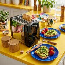 2-Slice Toaster With 6 Temperature Settings And Extra-Wide 1.18-Inch Slots For Bagels, Waffles, Specialty Breads, Puff Pastries, Snacks With Slide-Out Crumb Tray, Cancel Button - 查看 7