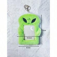 1pc New Creative Cute Plush Card Holder Rabbit/Bat Animal Design, Polyester Casual Universal ID/Card/Photo Case Accessory Gift Souvenir Car Accessories Bag Charm School Animal - 多色的 - 查看 7