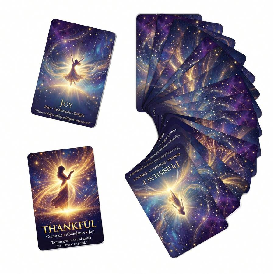 Bộ 18 tấm thiệp chủ đề bầu trời sao, những câu nói truyền cảm hứng tích cực, dùng để thiền định và khơi nguồn cảm hứng mỗi ngày. - Bộ - Xem 1