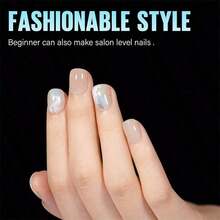 Short Square Nail Tips, 120pcs/Set Half Matte Acrylic Pre Filed Soft Gel Nail Tips, Press On Nails Full Cover Pre Shaped 12 Sizes Gel X Nail Tips False Nails Beginner And Nail Salon Nail Supplies - Thông thoáng - Xem 7