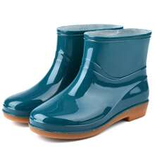 Women's Fashion Non-Slip Rain Boots, Short Stylish Waterproof Shoes With Rubber Soles, Adult Waterproof Shoes,Shoe Rack,Storage Saver,Outdoor,Garden,Travel Essential,Portable,Beach Essential,Graduation Season,Commencement,Graduation Ceremony,Graduation Gift,Graduation Present,Graduation Gift,Graduation Present,Congrats Grad,Congratulations Graduate,Valedictorian,Finish School,Graduation Party,Rain Boots / Rubber Boots / Waterproof Boots / Boot Covers / Shoe Covers Waterproof / Rain Shoe Covers / Wellies / Botas De Agua / Galochas / Outdoor / Garden - Regular - View 36