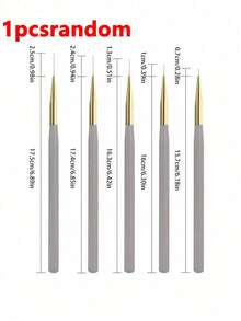 5pcs/1pc Ultra Fine Nail Liner Pen - Precise Outlining Pen, Easily Sketch Complex Lines; Ultra Fine Nail Liner Pen; Nail Art Painting Tool; Nail Brush; Soft & Durable Design; Easy To Use; Odorless; Professional Nail Art Tool & Supplies; Women's Gift; Christmas Gift - Multicolor - View 10