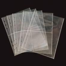1包，A6/A7/M5/A5/A8透明内芯，活页贴纸笔记本替换内页，贴纸计划本替换内页，PP高透明材质，适用于粘贴贴纸、制作贴纸笔记本、照片卡片、办公计划本收纳 - 無色 - 查看 12