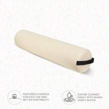 Massage Pro Full Round Bolster Creme 6 Inch X 26 Inch - Beis - Ver 4