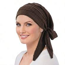 Pleated Headband Hat With Ribbon, Headband Hat, Hair Wrap Hat - One Size Fits All - View 7